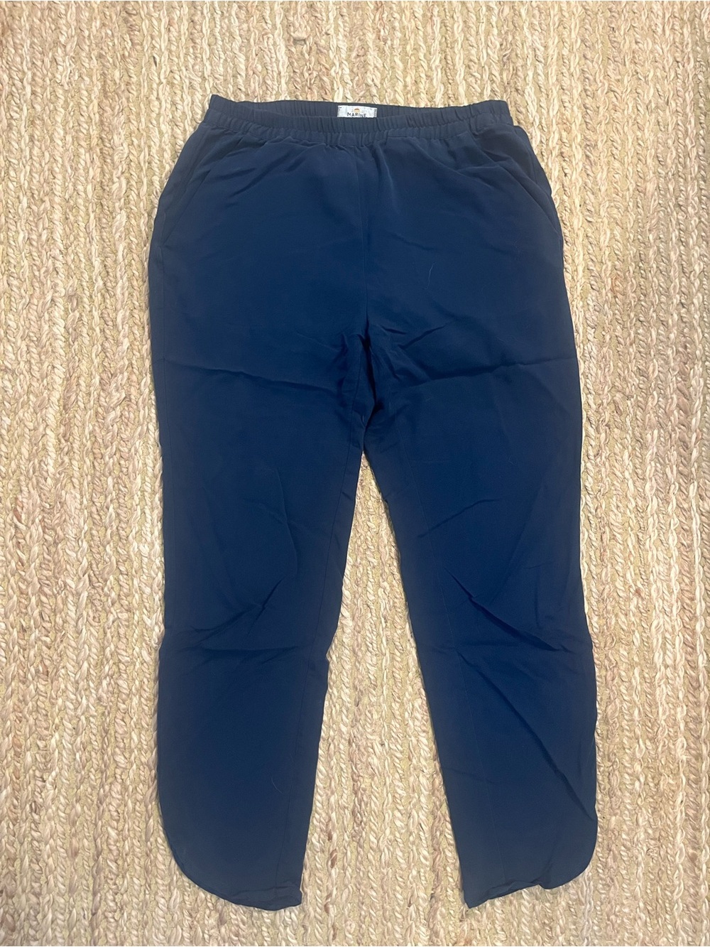 Marine Layer Navy Cropped Ankle Pants